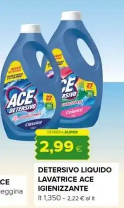 Oasi Detersivo liquido lavatrice Ace igienizzante offerta