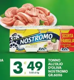 Despar Sicilia Tonno all'olio d'oliva Nostromo offerta