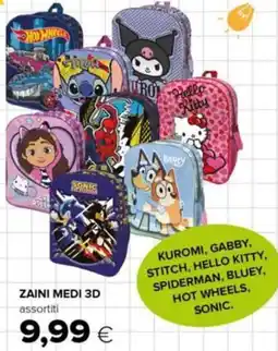 Oasi Zaini medi 3D assortiti offerta