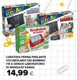 Oasi Carotina Penna Parlante Vocabolario dei Bambini / I'm a Genius Laboratorio di Manga / Di Kawaii offerta