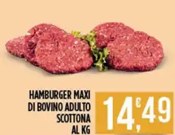 Euroesse Hamburger maxi di bovino adulto scottona offerta
