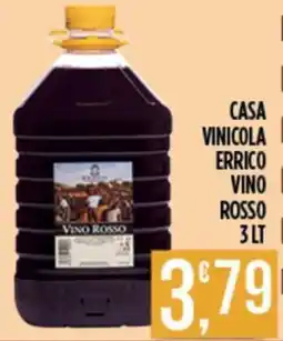 Euroesse Casa Vinicola Errico Vino Rosso offerta