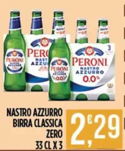 Euroesse Peroni Nastro Azzurro Birra Classica Zero offerta