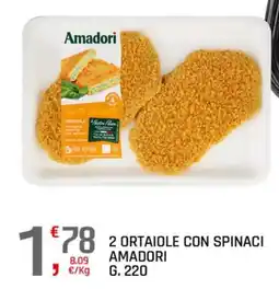 A&O Ortaiole con spinaci Amadori offerta