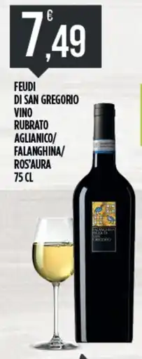 Euroesse Feudi di san gregorio vino rubrato aglianico/ falanghina/ ros'aura offerta