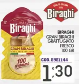 Eurocash Biraghi Gran Biraghi Grattugiato Fresco offerta