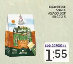 Eurocash GranTerre snack asiago dop offerta