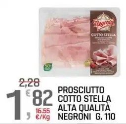 A&O Prosciutto cotto Stella alta qualità Negroni offerta