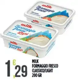 Euroesse Milk Formaggio Fresco Light offerta