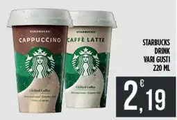 Euroesse Starbucks drink vari gusti offerta
