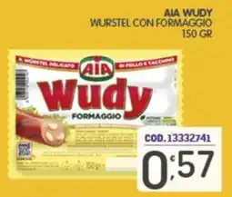 Eurocash Aia Wudy wurstel con formaggio offerta