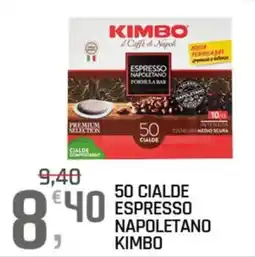 A&O 50 cialde espresso napoletano kimbo offerta