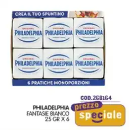 Eurocash Philadelphia Fantasie Bianco offerta