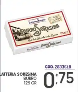 Eurocash Latteria Sorensina Burro offerta
