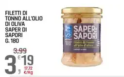 A&O Filetti di Tonno all'olio di Oliva Saper di Sapori offerta