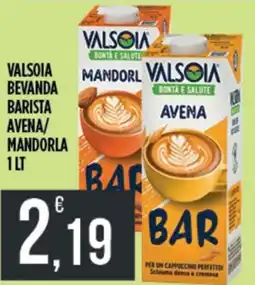 Euroesse Valsòia bevanda barista avena offerta