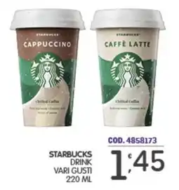 Eurocash Starbucks drink vari gusti offerta