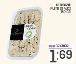 Eurocash Le Delizie filetti di alici offerta