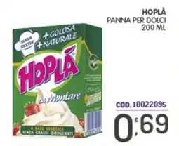 Eurocash Hoplà panna per dolci offerta