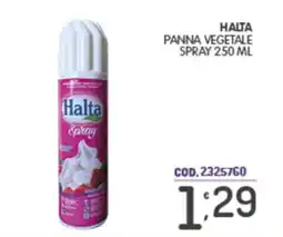 Eurocash Halta panna vegetale spray offerta