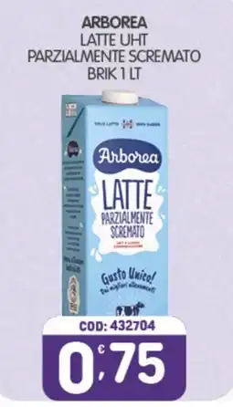 Eurocash Arborea latte UHT parzialmente scremato offerta
