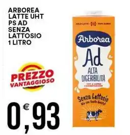 Vantaggio Cash&Carry Arborea latte UHT PS Ad senza lattosio offerta