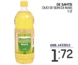 Eurocash Olio di semi di Mais De Santis offerta