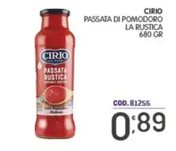 Eurocash Passata rustica Cirio offerta