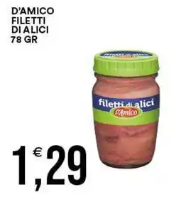 Vantaggio Cash&Carry Filetti di alici D'Amico offerta