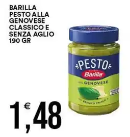 Vantaggio Cash&Carry Barilla pesto alla genovese classico e senza aglio offerta