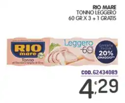 Eurocash Tonno Leggero Rio Mare offerta