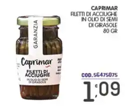 Eurocash Caprimar filetti di acciughe offerta
