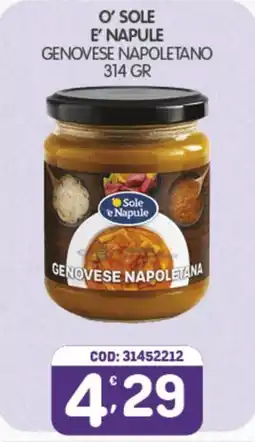 Eurocash Sole e Napule Genovese Napoletana offerta