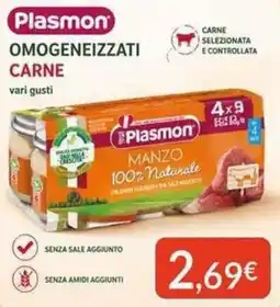Sanitaria Demma Plasmon Omogeneizzati Carne offerta
