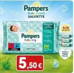 Sanitaria Demma Pampers Baby-dry Salviette offerta