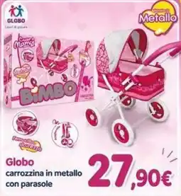 Sanitaria Demma Globo carrozzina in metallo con parasole offerta
