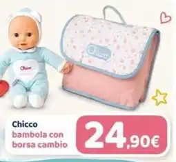 Sanitaria Demma Chicco bambola con borsa cambio offerta