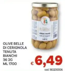Vivo Supermercati Olive verdi Tenuta Bianchi offerta