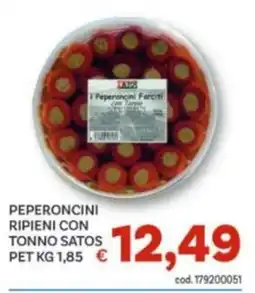 Vivo Supermercati Peperoncini ripieni con tonno Satos offerta