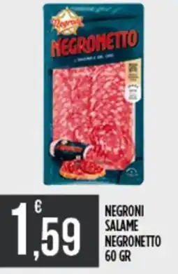 Netto Supermercati Negroni salame negronetto offerta
