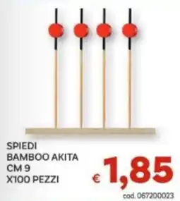 Vivo Supermercati Spiedi bamboo akita offerta