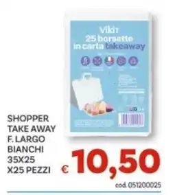 Vivo Supermercati Vikit borsette in carta takeaway offerta