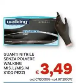 Vivo Supermercati Guanti nitrile senza polvere walking offerta
