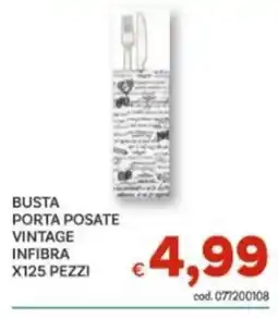 Vivo Supermercati Busta porta posate vintage infibra offerta