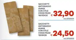 Vivo Supermercati Sacchetti antigrasso Avana con stile offerta