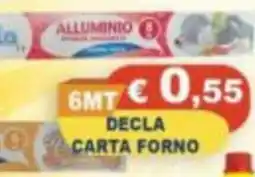Magazzini del Risparmio Decla carta forno offerta