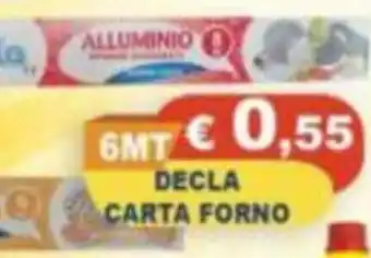 Magazzini del Risparmio Decla carta forno offerta