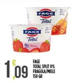 Netto Supermercati Fage Total Split 0% Fragola/Miele offerta