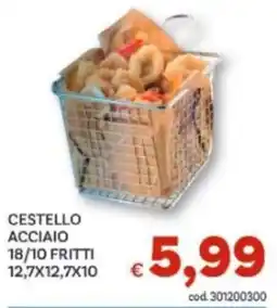 Vivo Supermercati Cestello acciaio 18/10 fritti offerta