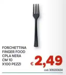 Vivo Supermercati Forchettina finger food cpla nera offerta